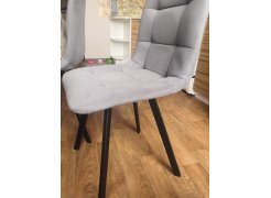 Стул на металлокаркасе Чилли светло-серый / черный фото покупателя 463