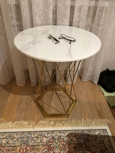 Стол Melan white / gold фото покупателя 1