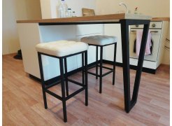 Барный стул Лофт кожзам d1 / черный матовый фото покупателя 199