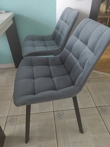 Стул на металлокаркасе Челси бежевый / черный фото покупателя 96