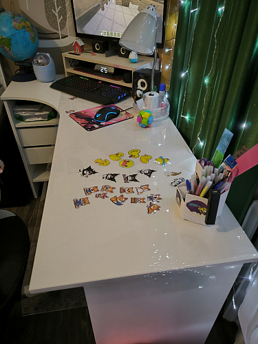 Письменный стол СПм-25 левый дуб сонома фото покупателя 60