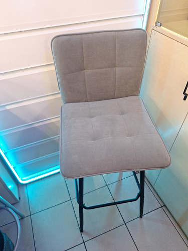 Барный стул Bari серый велюр фото покупателя 37