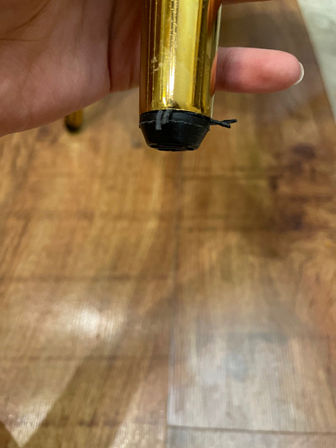 Стул на металлокаркасе Gabi 1 light purple / black / gold фото покупателя 138