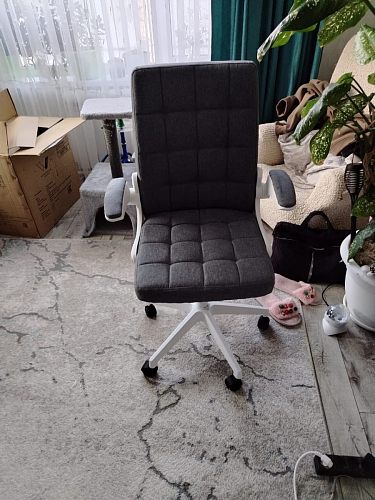 Компьютерное кресло Elga gray / white фото покупателя 11