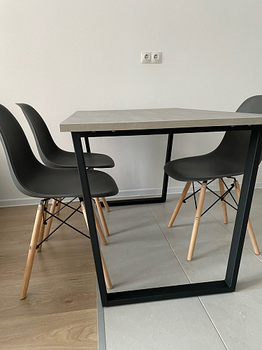 Деревянный стол Лота Лофт 120x75 дуб крафт табачный / черный матовый фото покупателя 415