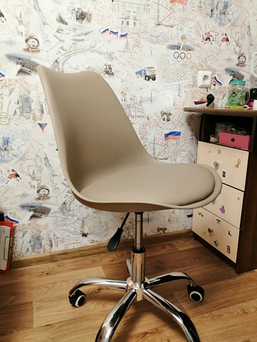 Компьютерное кресло Kolin с подушкой clear / white фото покупателя 177