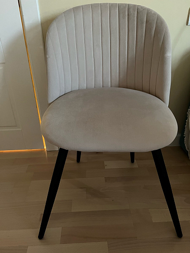 Стул на металлокаркасе Gabi gray / black фото покупателя 109