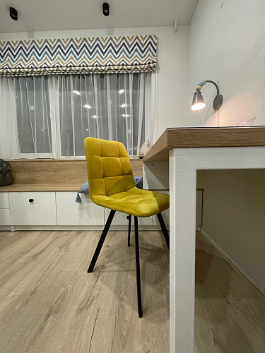 Стул на металлокаркасе Чилли зеленый / черный фото покупателя 1399