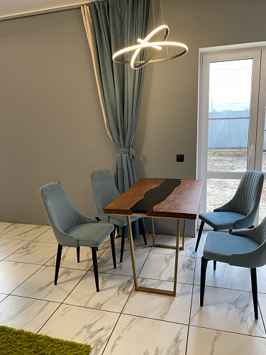 Стул на металлокаркасе Kora light purple / black фото покупателя 427