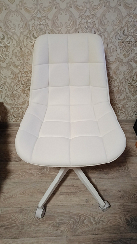 Кресло Келми 1  / AV 245 белый каркас синий микровелюр (neo 25) фото покупателя 10