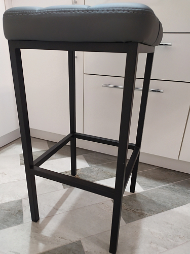 Барный стул Лофт микровелюр катания блэк / черный матовый фото покупателя 171