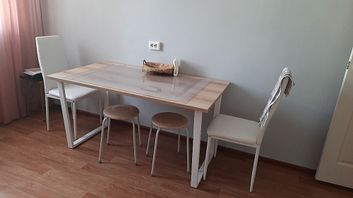 Деревянный стол Лота Лофт 140х80 черный матовый / бетон светлый фото покупателя 358