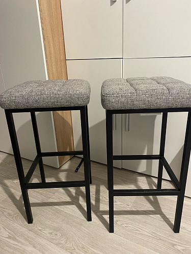 Барный стул Лофт микровелюр катания изумруд / черный матовый фото покупателя 187