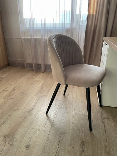 Стул на металлокаркасе Gabi latte / gold / black фото покупателя 68