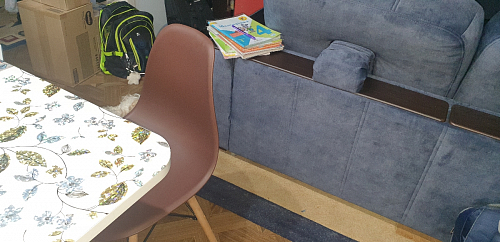 Пластиковый стул Eames PC-015 серо-голубой / дерево фото покупателя 199