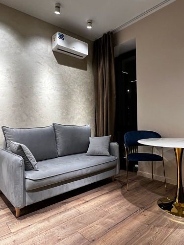 Стул на металлокаркасе Kamelia голубой / голубой / золотой фото покупателя 28