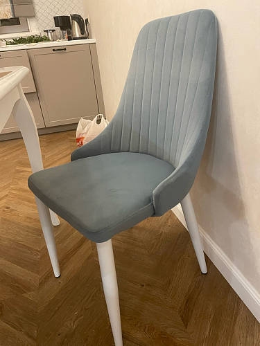 Стул на металлокаркасе Kora green / black фото покупателя 109