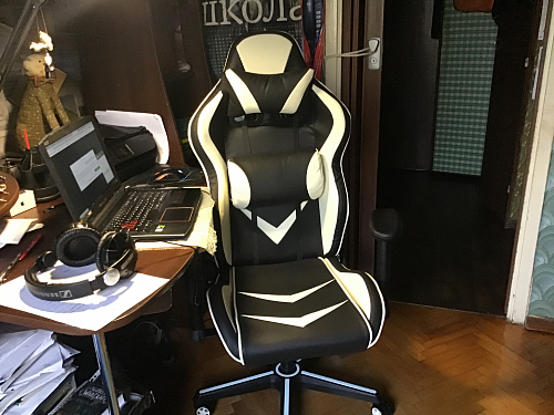 Компьютерное кресло Racer черное / оранжевое фото покупателя 190