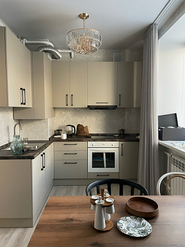 Стол Тринити Лофт 120 32 мм дуб галифакс табако / черный матовый фото покупателя 346