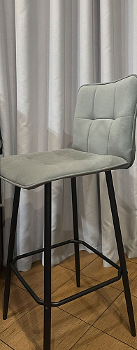 Барный стул Bari серый велюр фото покупателя 19