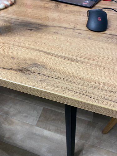 Стол Тринити Лофт 120 32 мм дуб галифакс табако / черный матовый фото покупателя 679