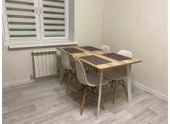 Стол Тринити Лофт 120 32 мм бетон / черный матовый фото покупателя 508