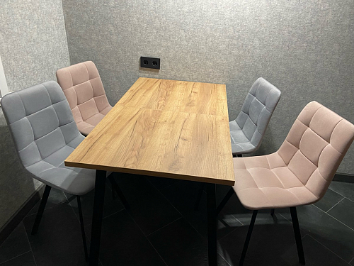 Стул на металлокаркасе Чилли зеленый / черный фото покупателя 751