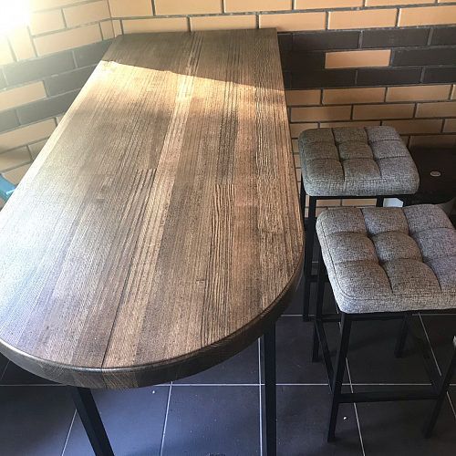 Барный стул Лофт ткань канди грей / черный матовый фото покупателя 287