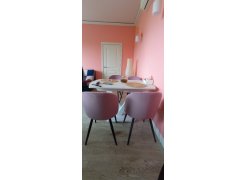 Стул на металлокаркасе Gabi 1 light purple / black фото покупателя 749