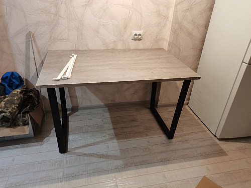 Деревянный стол Лота Лофт 120x75 дуб крафт табачный / черный матовый фото покупателя 982