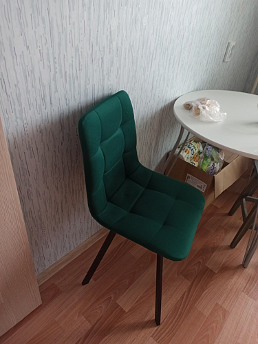 Стул на металлокаркасе Чилли зеленый / черный фото покупателя 1372