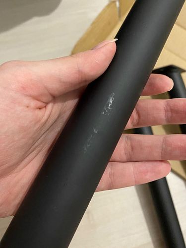 Стул на металлокаркасе Gabi 1 light blue / black / gold фото покупателя 911