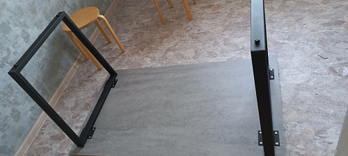 Деревянный стол Лота Лофт 140х80 черный матовый / бетон светлый фото покупателя 376