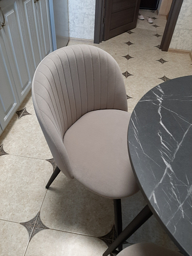 Стул на металлокаркасе Gabi 1 light purple / black фото покупателя 259