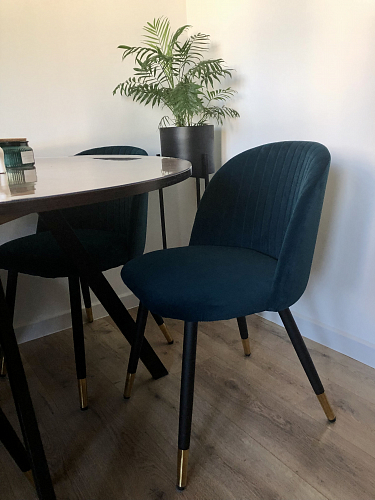 Стул на металлокаркасе Gabi latte / gold / black фото покупателя 887