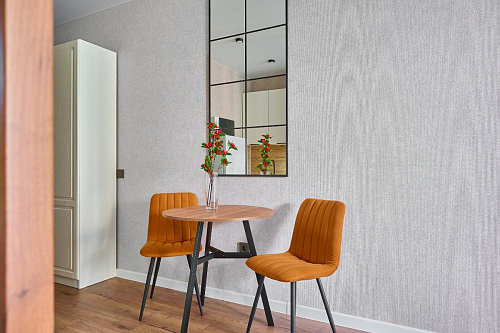 Стул на металлокаркасе Дани П бежевый / черный фото покупателя 21