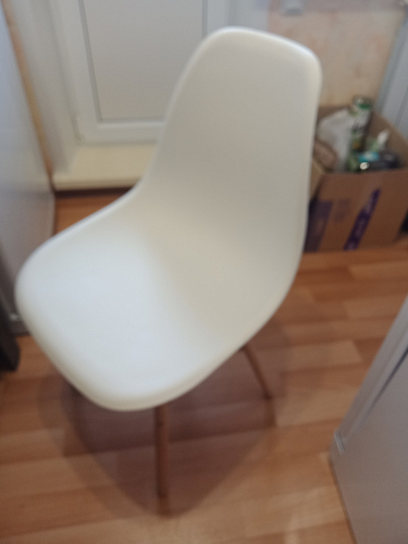 Пластиковый стул Eames PC-015 серо-голубой / дерево фото покупателя 244