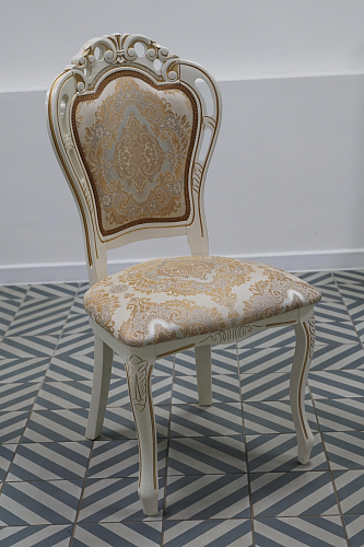 Кресло Bronte вишня / бежевый с патиной из шоурума 6