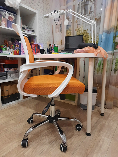 Компьютерное кресло Ergoplus light gray / white фото покупателя 37