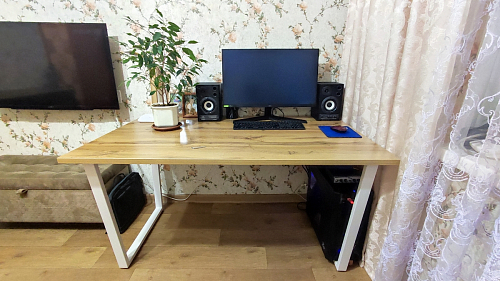 Стол раскладной Лота Лофт 120 25 мм юта / черный матовый фото покупателя 849