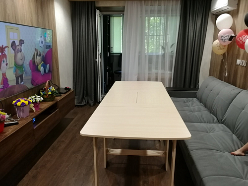 Стол обеденный раздвижной СтК7 дуб молочный фото покупателя 242