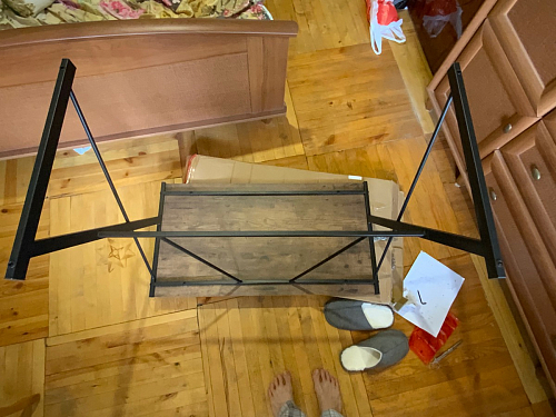 Письменный стол Wd-09/Вд-09 concrete/серый цемент фото покупателя 7