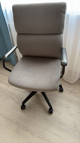 Компьютерное кресло Benefit флок бежевый 7 фото покупателя 48