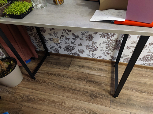 Барная стойка Дилан Лофт 120х50х90 бетон фото покупателя 69