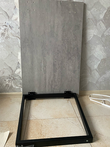 Деревянный стол Лота Лофт 120х75 белый матовый / дуб крафт золотой фото покупателя 329