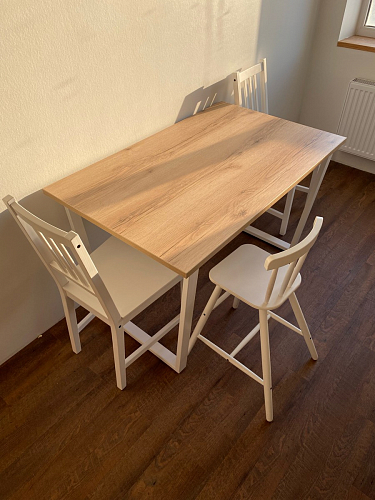 Стол Лота Лофт 120 25 мм сабия / белый матовый фото покупателя 910