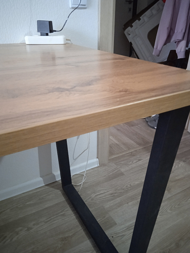 Деревянный стол Лота Лофт 120x75 дуб крафт табачный / черный матовый фото покупателя 676