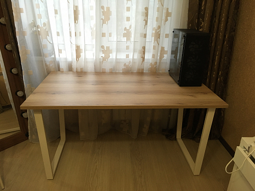 Деревянный стол Лота Лофт 120x75 дуб крафт табачный / черный матовый фото покупателя 1018