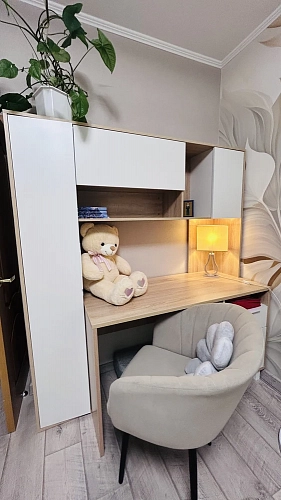 Компьютерный стол Комфорт 12.95 N дуб сонома / темно-серый фото покупателя 20