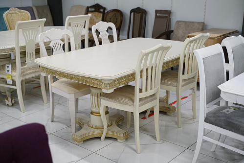 Стол Морнит 220(320)х110 орех темный / орех из шоурума 4